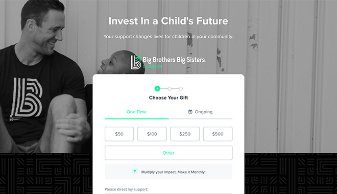 Qgiv's award-winning, online donation forms.