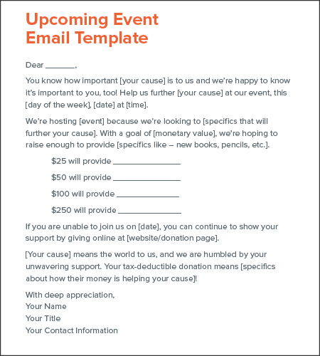 Template For Asking For Donations HQ Printable Documents