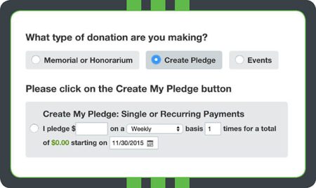 The Alliance for Independence's donation page does more than accept funds; it also allows for event registration. Comprehensive online fundraising software (like Qgiv!) should provide nonprofits with all the tools they need.