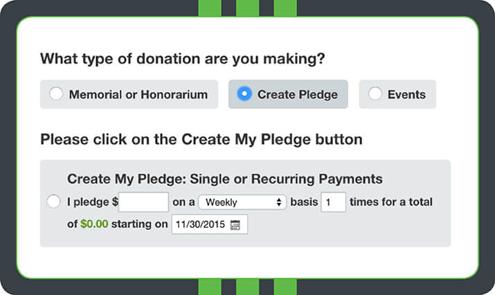 The Alliance for Independence's donation page does more than accept funds; it also allows for event registration. Comprehensive online fundraising software (like Qgiv!) should provide nonprofits with all the tools they need.