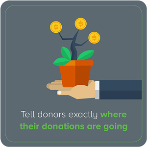 Tell Donors Exactly Where Their Donation is Going
