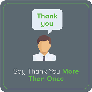 Say Thank You More Than Once