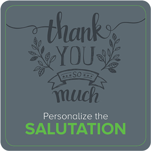 Personalize the Salutation