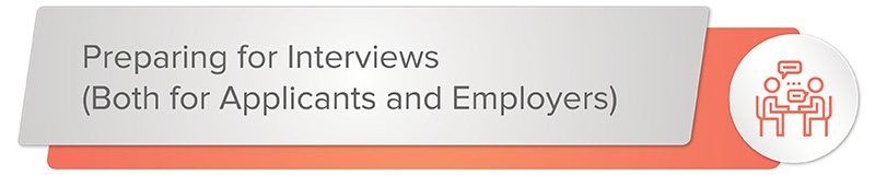 Prepare for development director interviews both on the applicant and employer's side. 