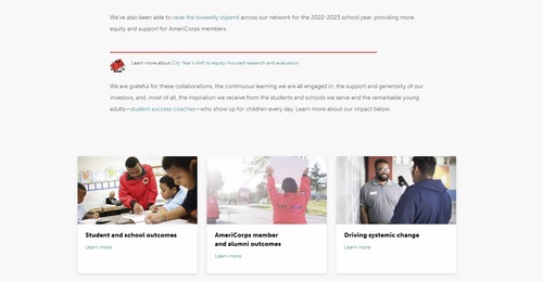 City Year nonprofit annual report format