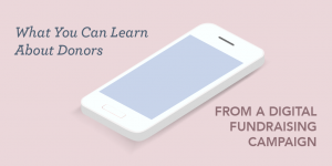 What You can Learn About Donors from a Digital Fundraising Campaign