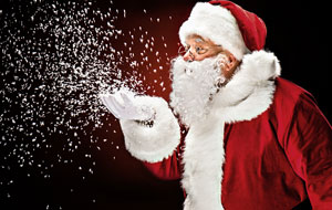 A visit from Santa will be a great auction item idea for churches.