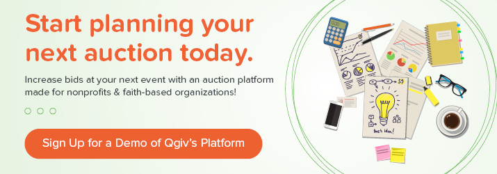 Start off your silent auction right with a demo of Qgiv.