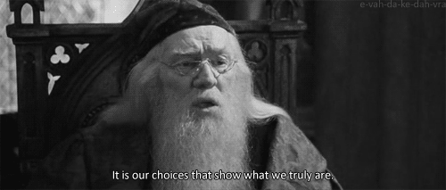 albus dumbledore talking about choices