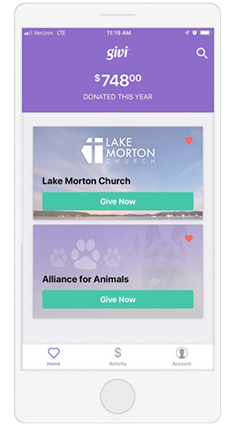 An app is a great part of church giving software that makes it easy to give.