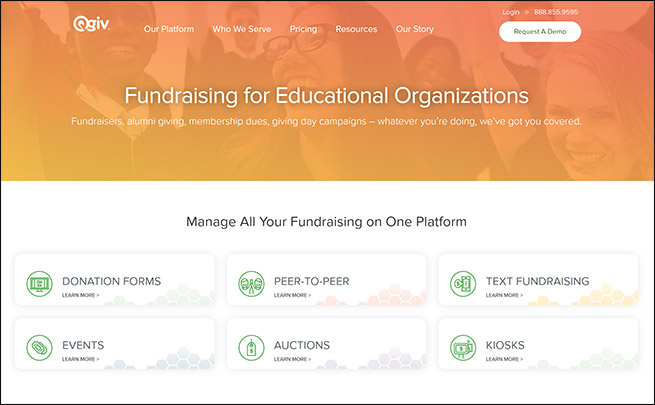 Check out Qgiv as a top fundraising software for schools.