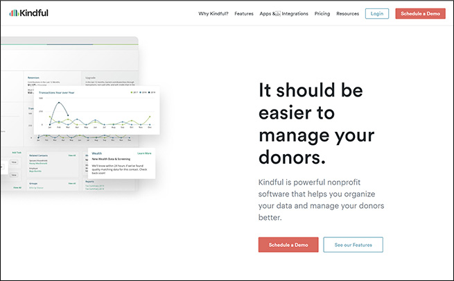 Check out this fundraising software for education, Kindful.