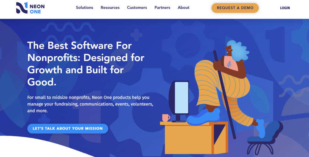 Neon One’s homepage