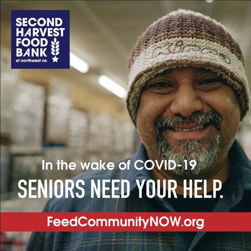 Second Harvest Food Bank created this image to share on social media with a link to their virtual supply drive during the coronavirus pandemic.