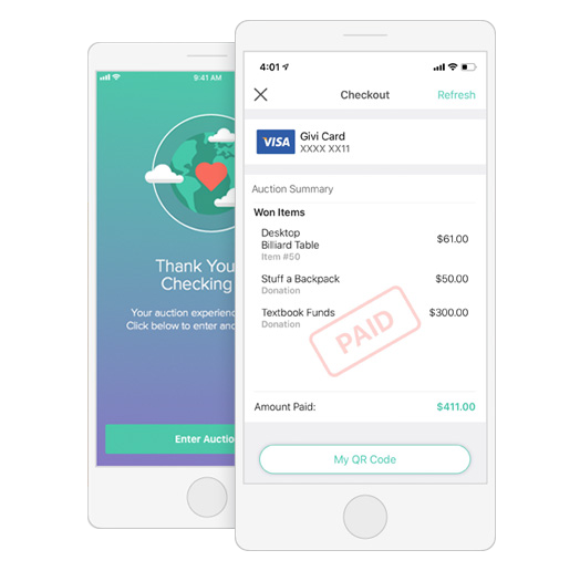 If you decide to host a school auction fundraiser, consider providing attendees with a mobile bidding app.