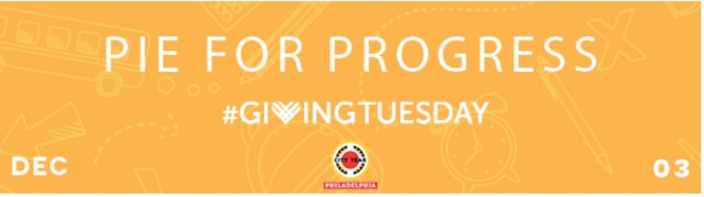 Pie for Progress Giving Tuesday banner image.