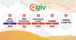 Qgiv Named Fundraising Technology Leader with the Best Results for the Second Consecutive Year by G2 Fall Report