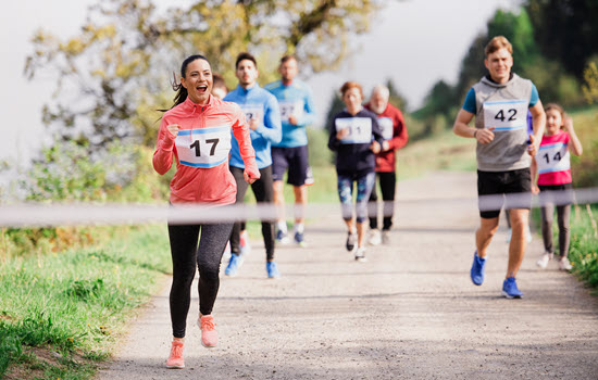 Venue management for in-person events entails creating an excellent guest experience. Guests are enjoying this 5K race because the event was well-planned.