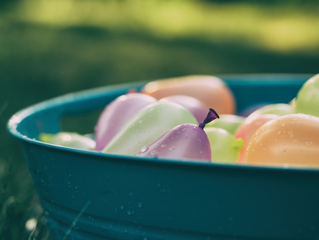 bucket of water balloons booster club fundraisers