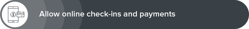 Use your charity auction software to allow online check-ins and payments.