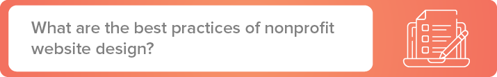 What are the best practices of nonprofit website design?