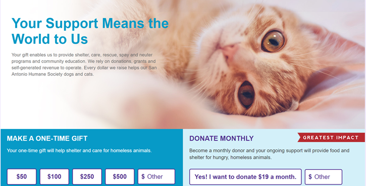 One-Time Donations - Animal Education & Rescue