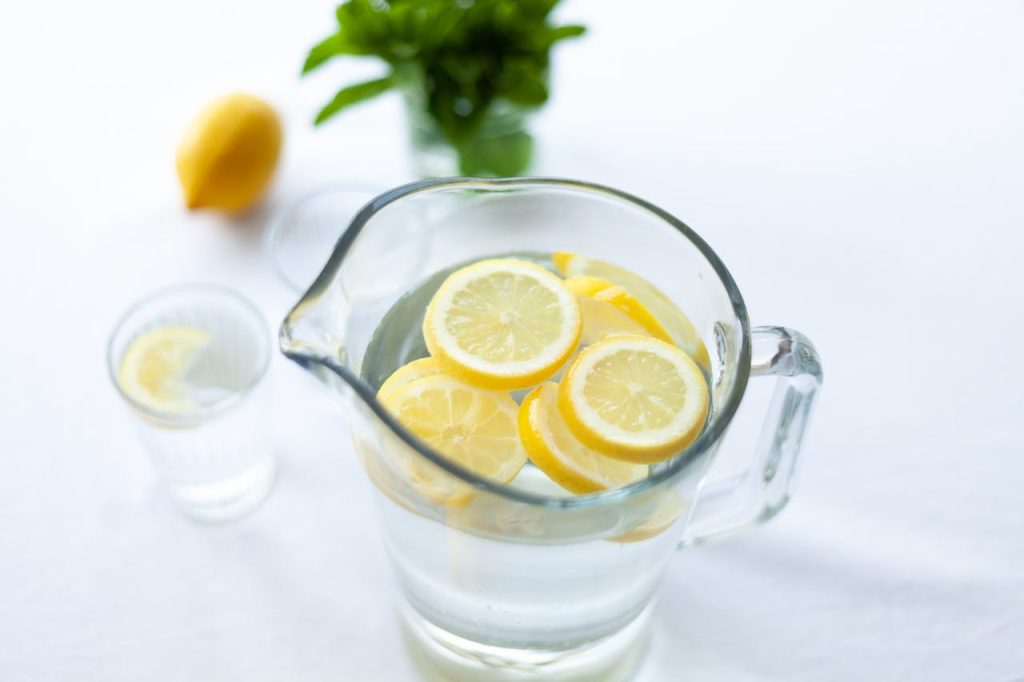 a pitcher of lemonade at a lemonade stand for fundraising ideas for kids