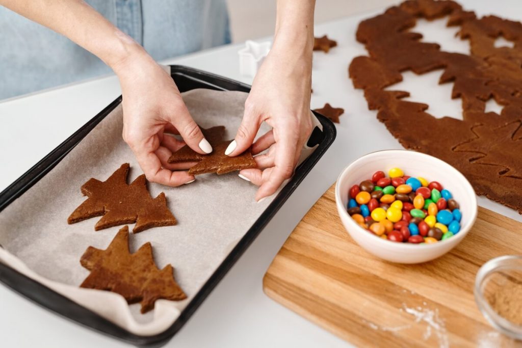 Cookie dough fundraiser - person making cookies
