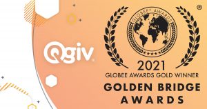 Qgiv Wins Two Globees® in the 13th Annual 2021 Golden Bridge Business and Innovation Awards