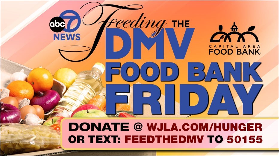 Capital Area Food Bank's "Food Bank Friday" campaign graphic for ABC 7 News