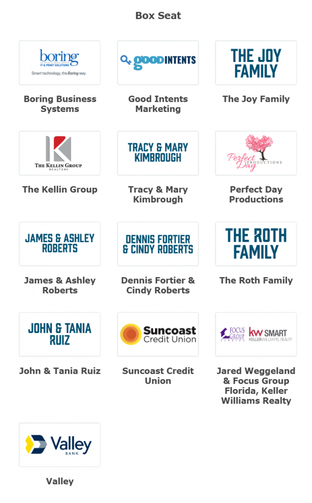 The Box Seat sponsors of the Kentucky Derby Party event.