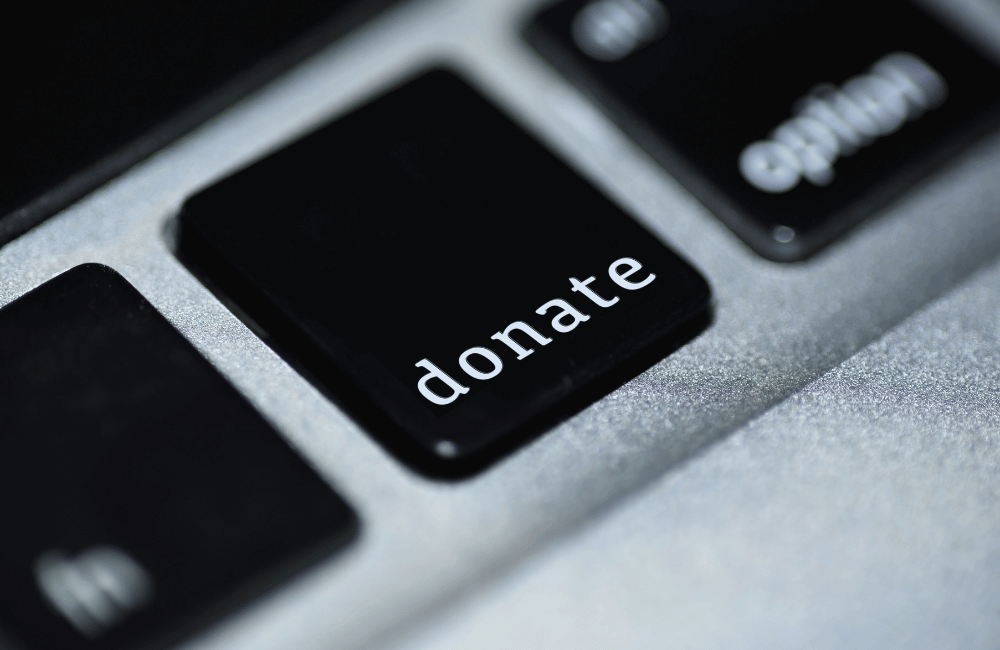 Donate button on keyboard