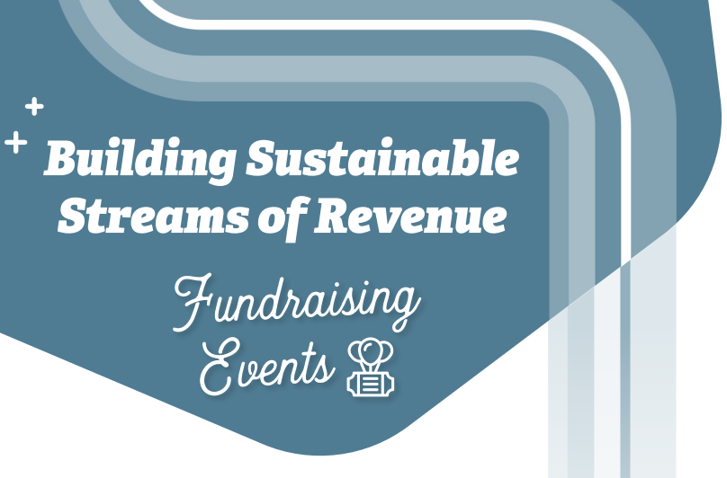 Text graphic from Qgiv's Sustainable Giving Report with text, "Building Sustainable Streams of Revenue" 