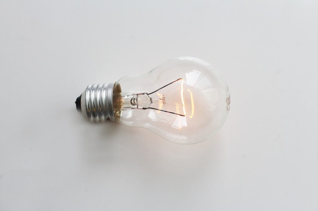 lightbulb representing ideas and tips for asking for donations