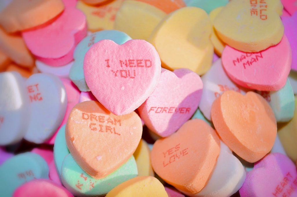 Valentine's Day candy hearts